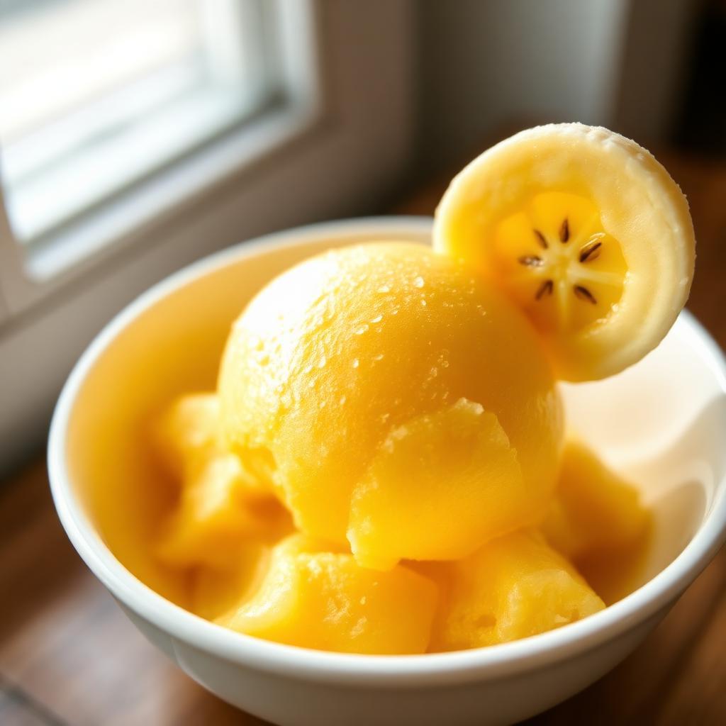 Banana sorbet