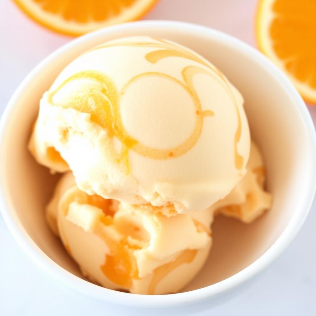 Orange Dreamsicle sorbet