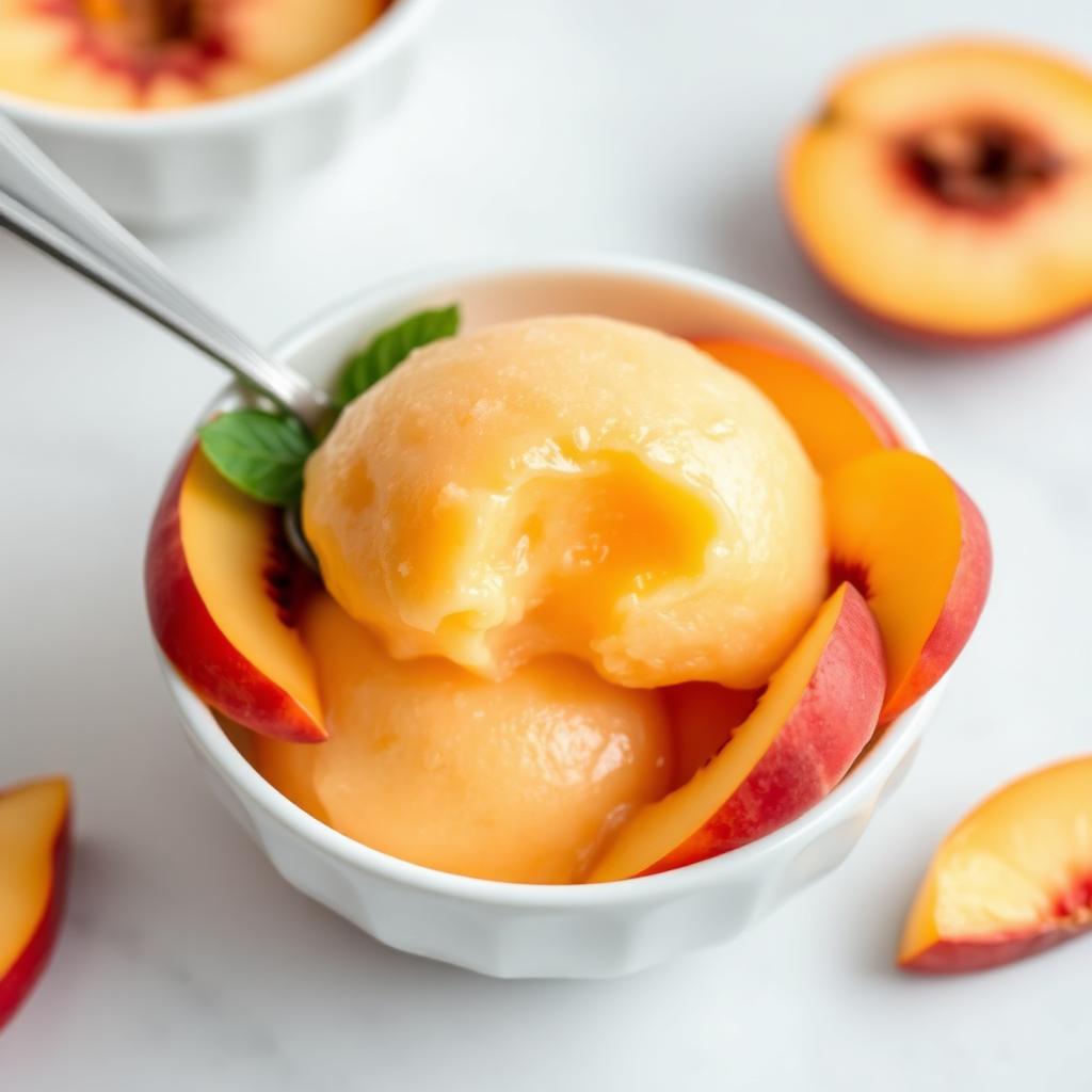Just Peachy sorbet