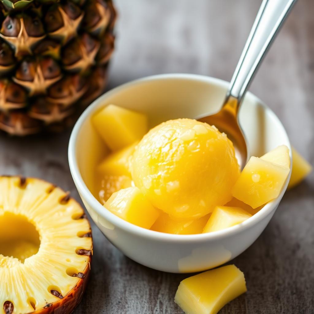 Pineapple sorbet