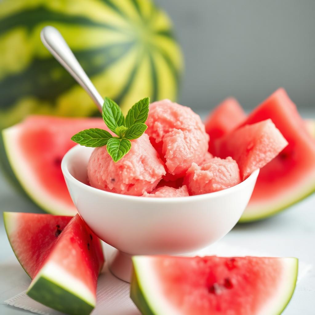 Watermelon sorbet